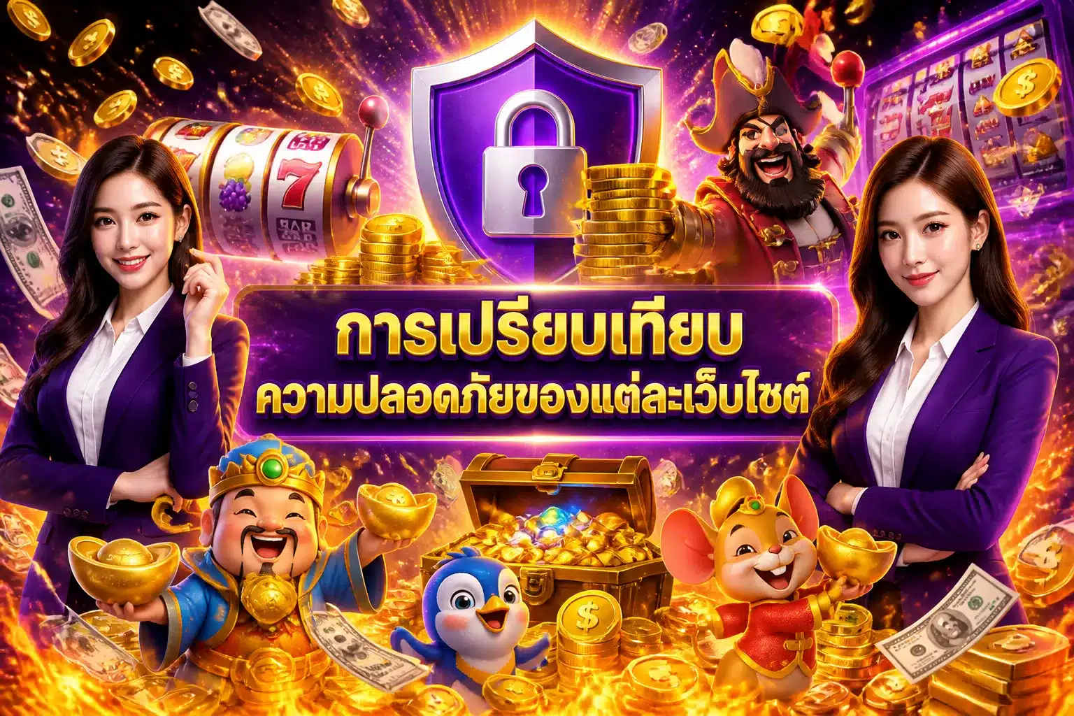 ภาพประกอบหัวข้อ การเปรียบเทียบความปลอดภัยของแต่ละเว็บไซต์